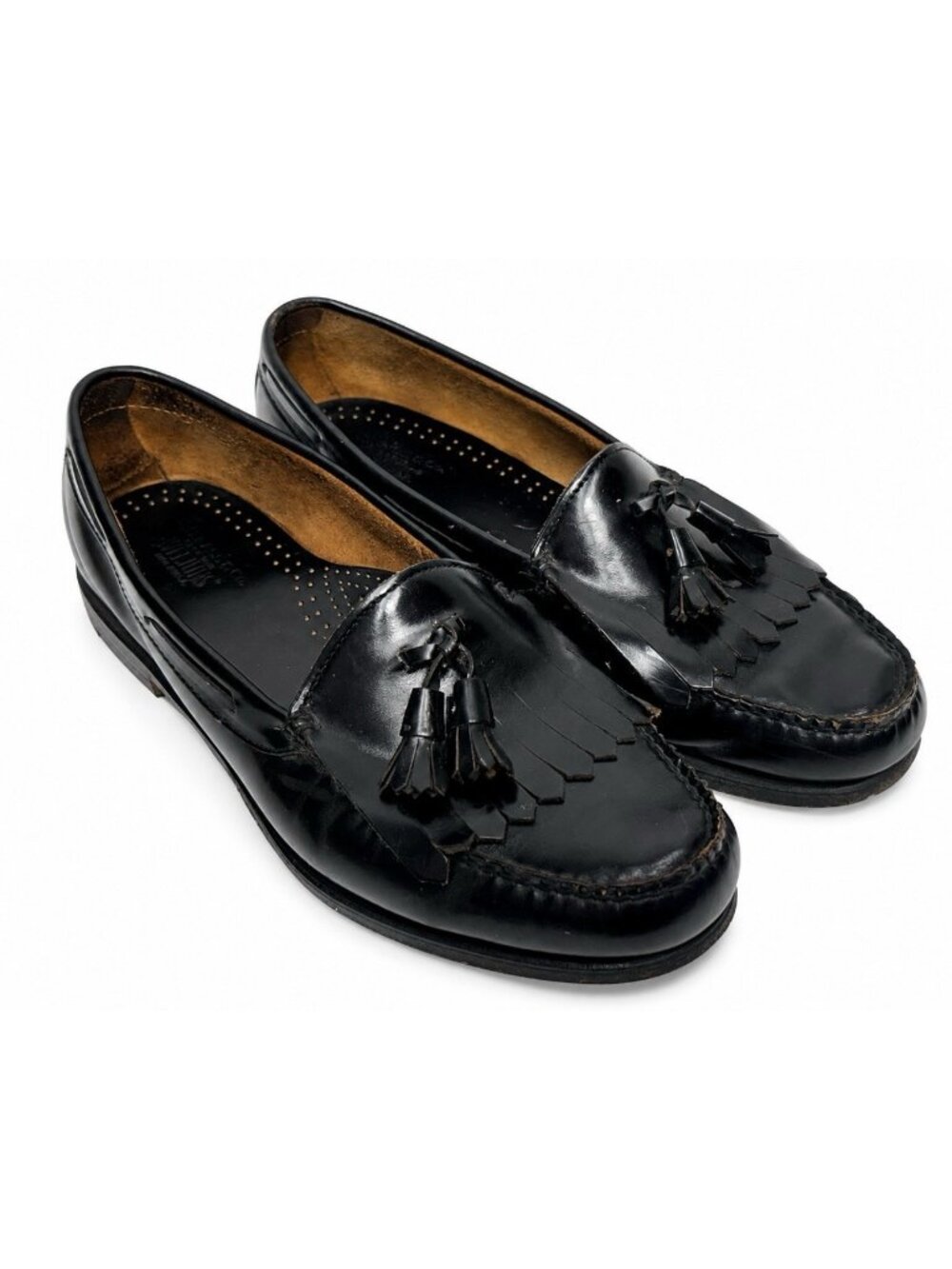 G.H. Bass Weejuns Tassel Loafers Men’s Sz 11.5 D Black Leather Kiltie Fringe USA